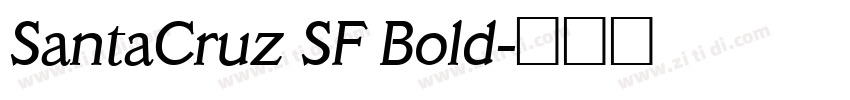 SantaCruz SF Bold字体转换